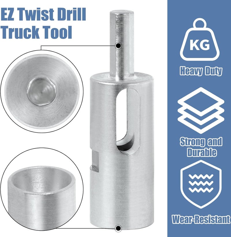 CLLOMAGY 9 Gauge+11 Gauge Drill Chuck Tool EZ Twist Ties for Chain Link Fence,Easy Twist Fence Ties Tool for Chain Link Wire,EZ Drill Chuck Fit 3/8" - Image 5